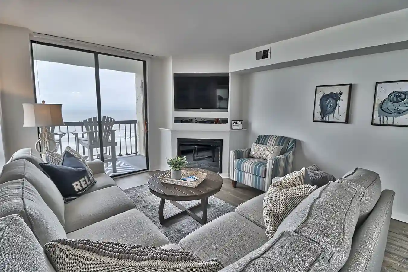 fire place/ TV